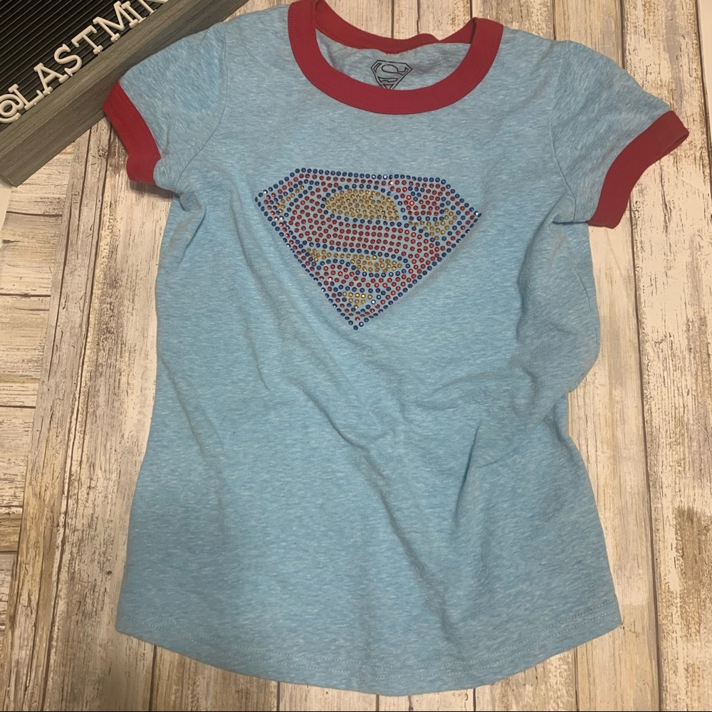 ‼️SUPERMAN Micro Bling Fitted Tee‼️ - Picture 8 of 12